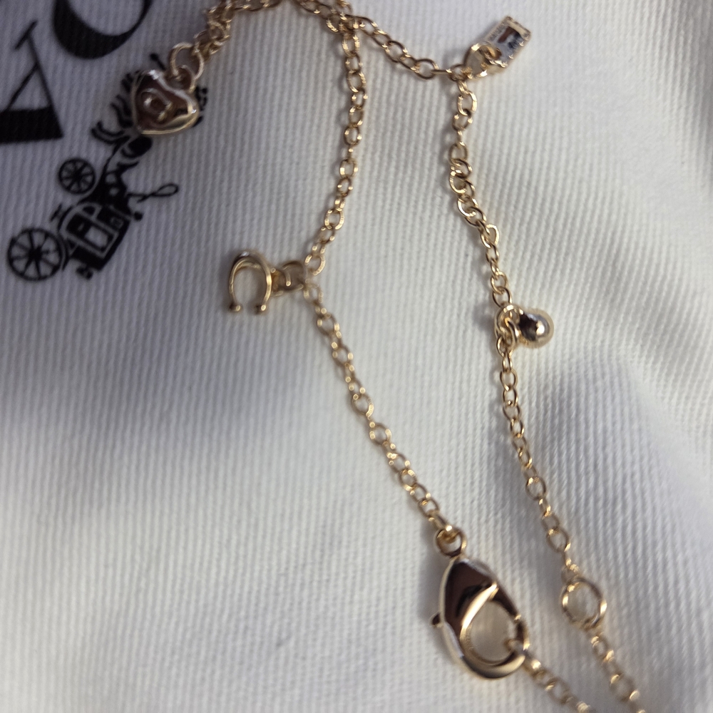 Coach Gold Charm Bracelet New With Dusty - Picture 5 of 7